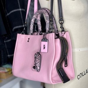 COACH 1941 Colorblock Snakeskin Rouge 25